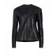 buffalo black Leather biker Jacket